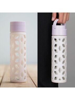 Lululemon Pure Focus Glass Water Bottle Whisper Pink